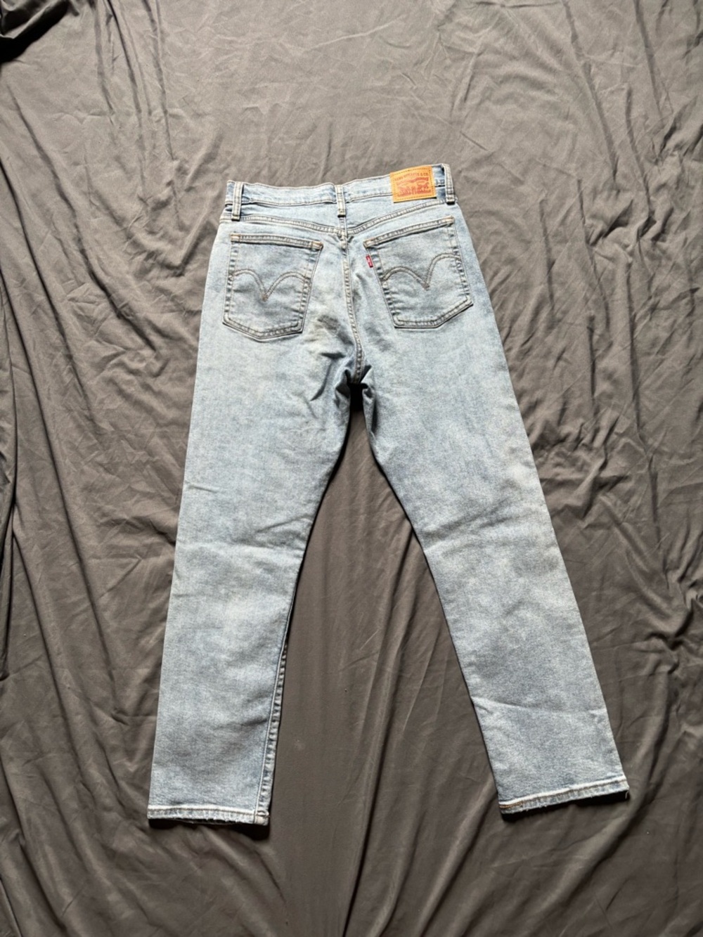Levi's Light Blue Distressed Wedgie Straight Size 30 - Picture 4 of 12
